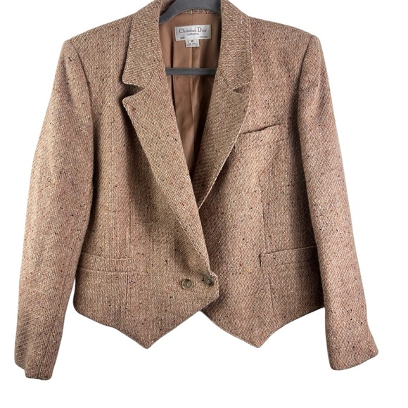 Dior Jackets & Blazers - Christian Dior Vintage Separates blazer is a brown tweed cropped jacket